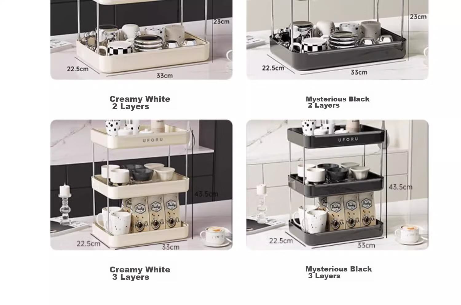 Jiadu Cup Storage Rack, Desktop Holder for Water Cups And Teacups, Dining Table Tray, Light Luxury Home Use, Double-Layer Draining Cup Rack 14