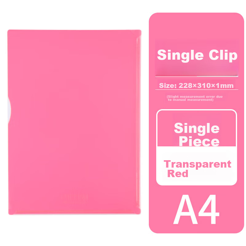 KINGJIM CHEERS Transparent Single-Sheet Clip A4 Prenatal Check-Up Student Exam Paper Storage Contract Insert File Folder Inspection Report Transparent White CH757T3C Digital Full Mesh Low Price 4