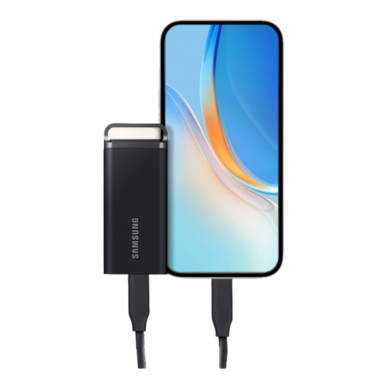 SAMSUNG 8TB Type-C USB 3.2 Portable Solid State Drive (PSSD), T5 EVO, Starry Black, Direct Phone Connection, Laptop External, Large Capacity
