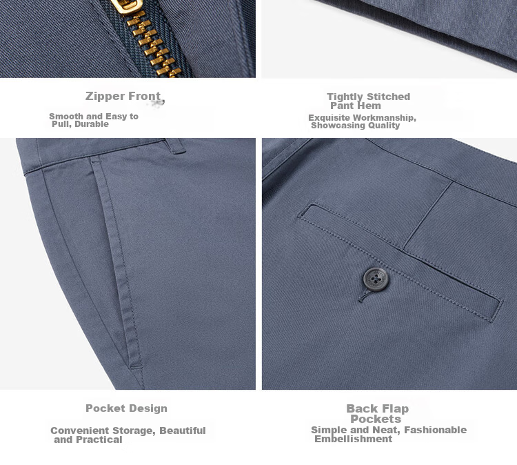 Giordano Casual Shorts for Men, Elastic Lycra Cotton Woven Pants, Mid-Rise Thin Five-Point Shorts for Men, 01104341 18