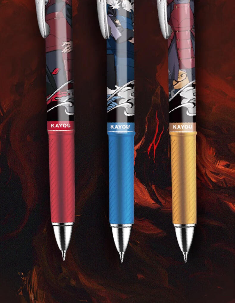Kayou Naruto Gel Pen Blind Box Pen Full Case Push-Button Automatic Pen for Boys And Girls, Christmas Gift 6
