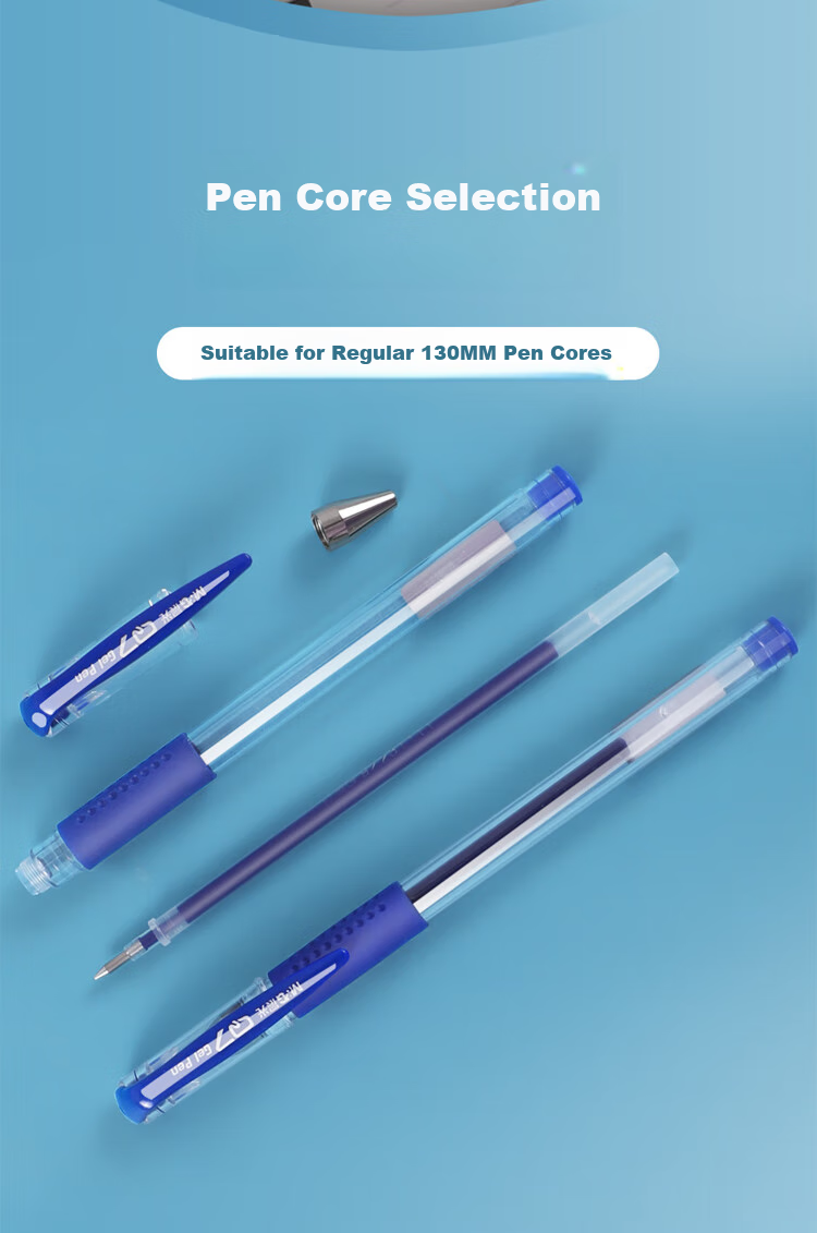 M&G Classic Wind Speed Q7/0.5mm Blue Gel Pen with Bullet Tip, Smooth Writing, Pull-Off Cap, Office Pen, 12 Pcs 6
