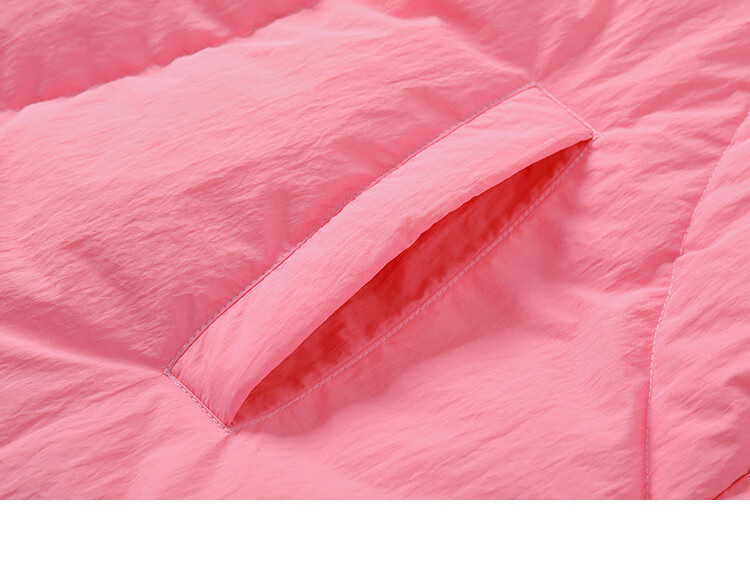 Dme [Young Girl's Powder Pink] Winter Hooded Long Coat with Split Line Decoration, Women's down Jacket 13