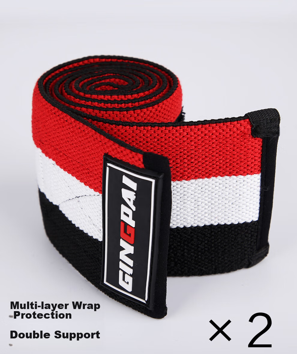 Gingpai Sport Fitness Elbow Brace for Men And Women, Sports Support, Weightlifting Strength Training Bench Press Power Bandage, Red And White Two-Pack 7