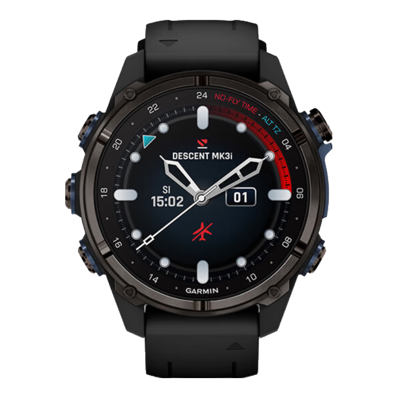 GARMIN Descent MK3i Diving Sports 200m Underwater Optical Heart Rate GPS Multifunction Watch 43mm Graphite Black