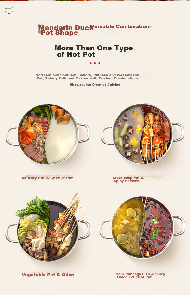 SUPOR Exquisite Stainless Steel Base Clear Soup Hot Pot 28cm, Compatible with Induction Cooker, Hot Pot Utensil ET28AAS05 5