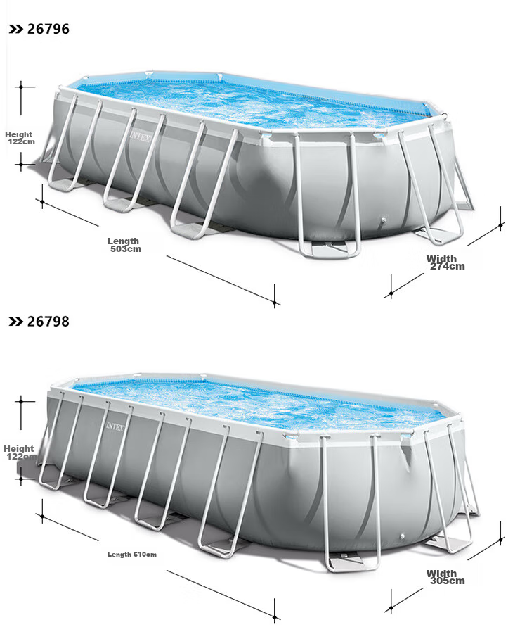INTEX Raised And Thickened Square Frame Pool Toy, Foldable Family Frame, 28271 12
