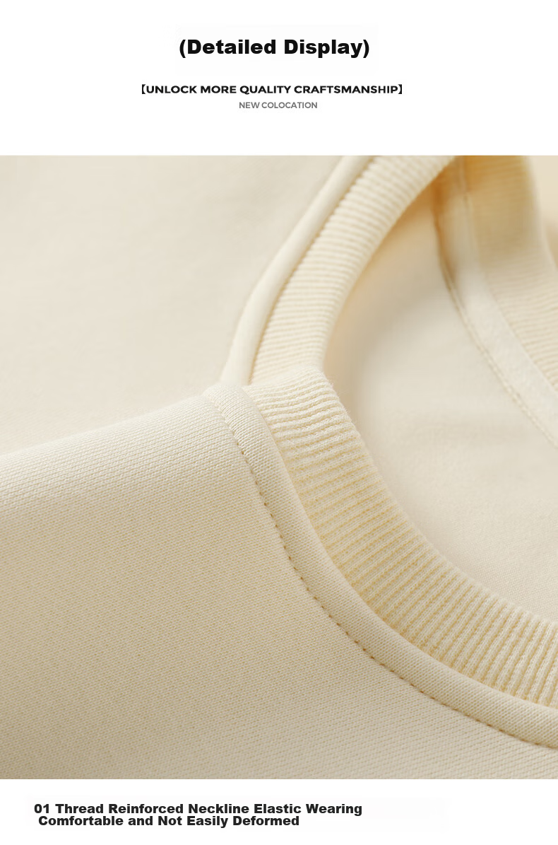 JEANSWEST LIFE Zhenweisi Crew Neck Sweatshirt for Men, Spring And Autumn Heavyweight Quality Breathable Top, American Trendy Brand Youth Versatile Jacket 24
