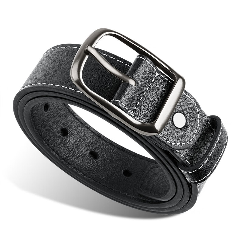 JEVI Men's Belt, Ins Student Korean Style, Youthful Denim Waistband, Trendy Versatile Pin Buckle, Fashionable Trouser Belt, Men's Leather Belt 5