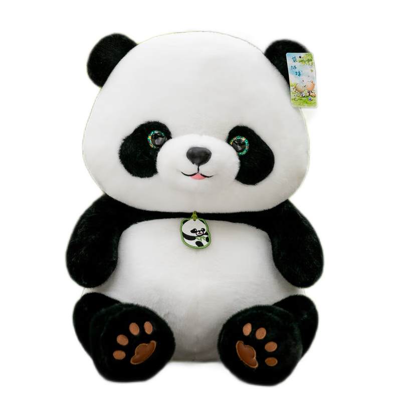 WELTSTON Plush Toy Doll Stuffed Animal Pillow Decoration Gift for Girls' Birthday Present, Giant Panda Doll