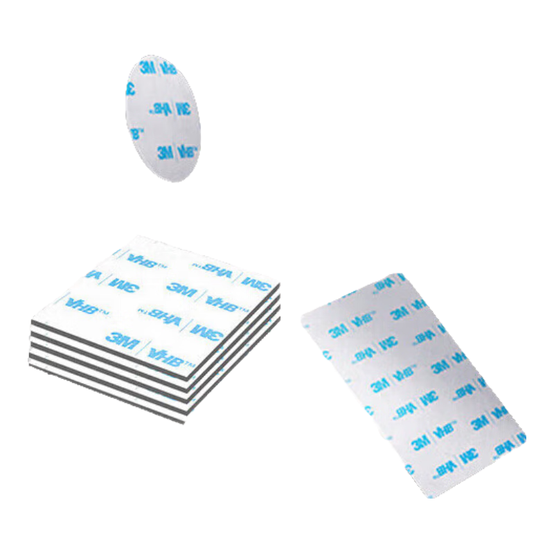 3M Double-Sided Tape, Strong Adhesive, Waterproof, for Office Use/ETC Cards/students/Handcrafts, Suitable Adhesive 6606-GP, 50MM*50MM, 5 Pieces