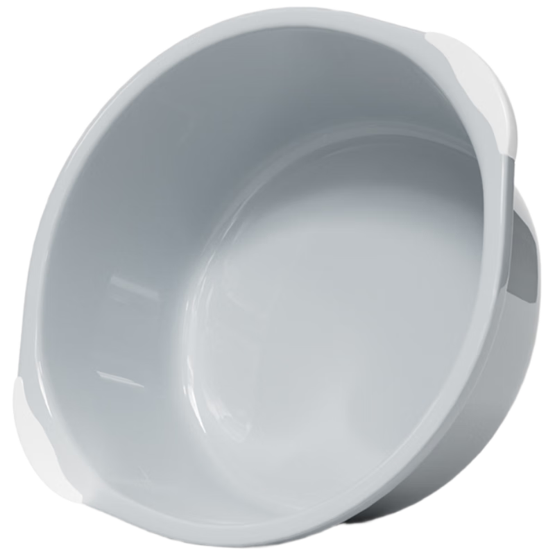 Bendi Large Deep Washbasin 39cm Two-Pack Basin for Student Dormitory, Laundry And Vegetable Washing, Thickened Plastic Double-Handled Face Basi