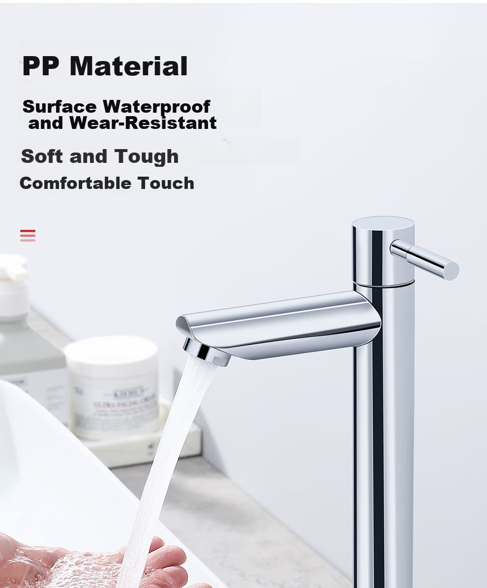 CVBAB Basin Faucet, Single Cold High Countertop Basin Faucet, Bathroom Stainless Steel Faucet CV1061 8