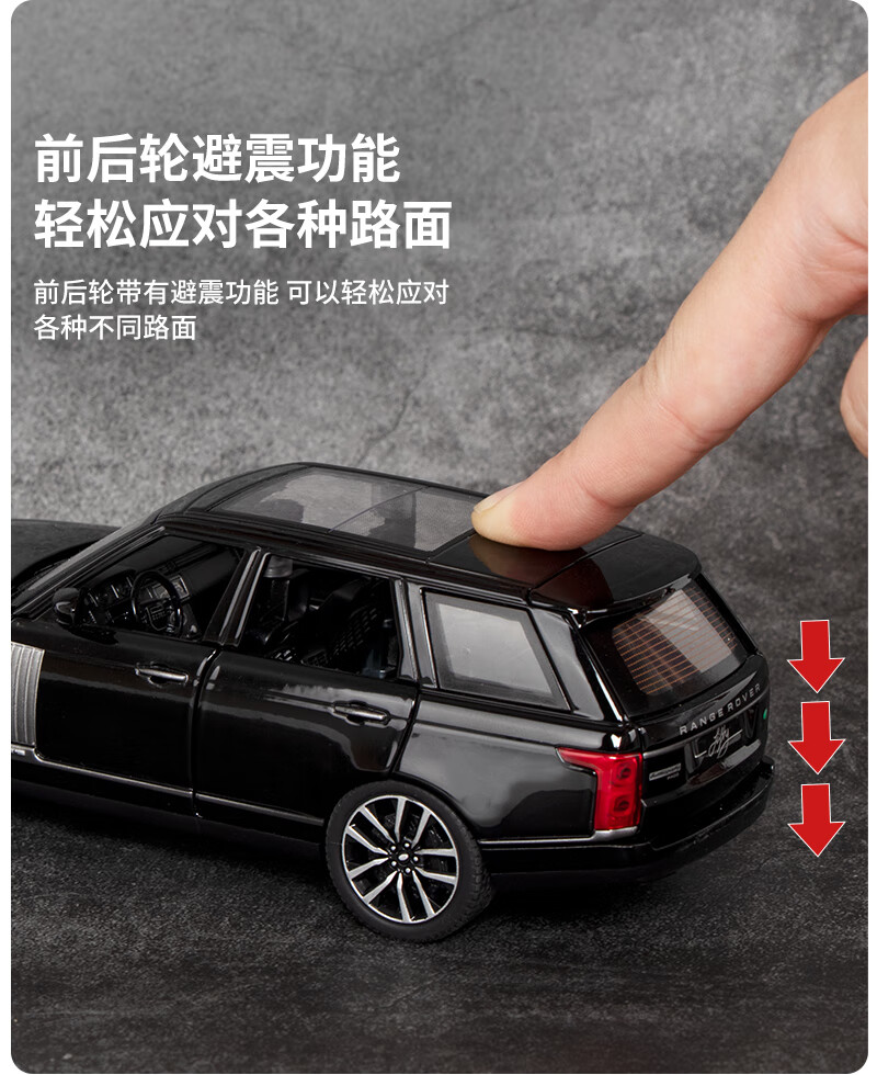 Heimanba Robin Hood 1:18 White SUV Off-Road Realistic Alloy Toy Car Model for Children's Collection And Display 5