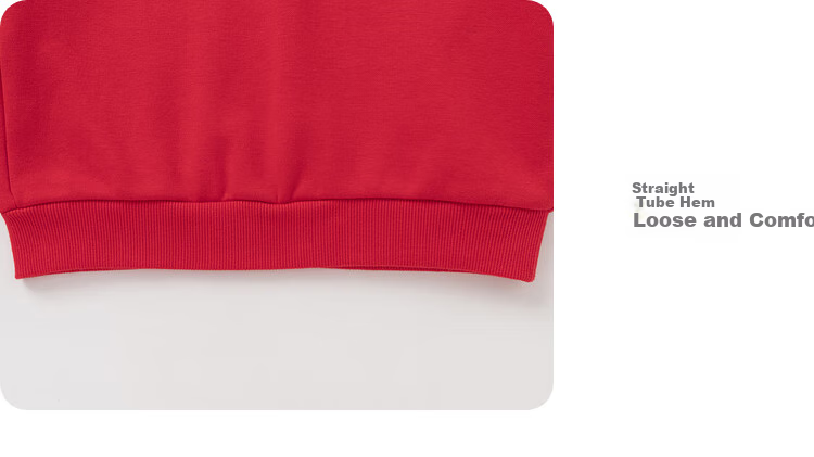 BALABALA Girls' Long-Sleeve Sweatshirt, Children's Top, Spring Wear, Fleece-Lined, New Year Red, Inner Layer, 208125121002 4