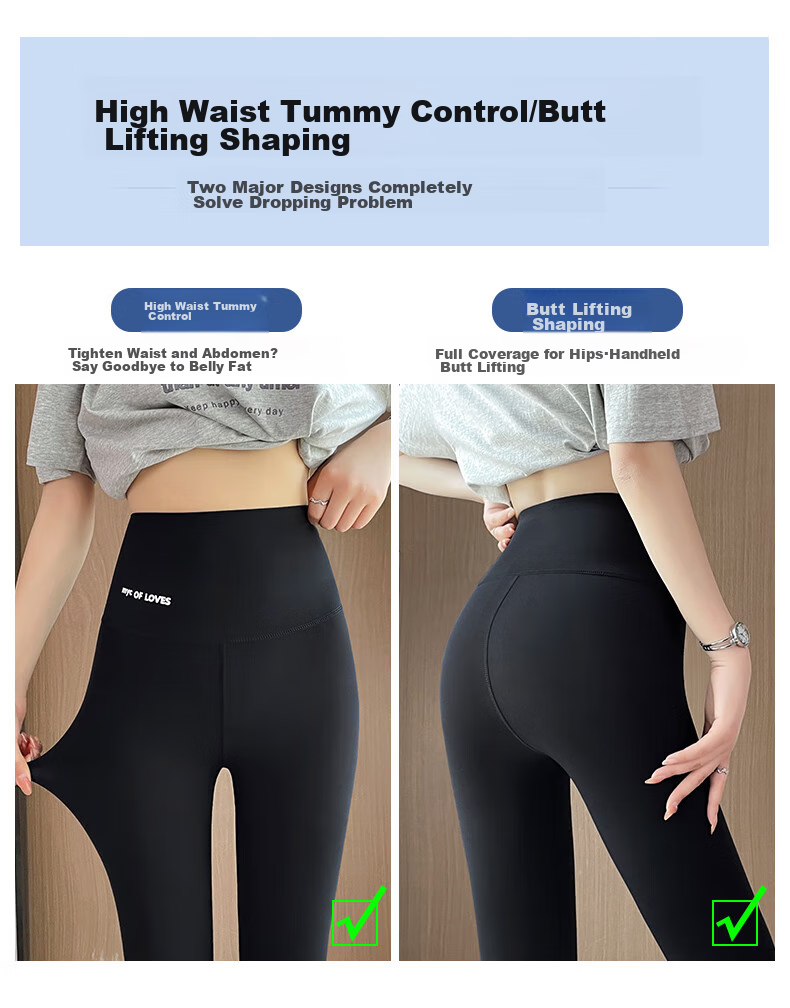 LangSha Shark Leggings for Women, Tight-Fitting High-Waisted Pants, Slimming Effect, Thin Yoga Leggings for Outer Wear 3