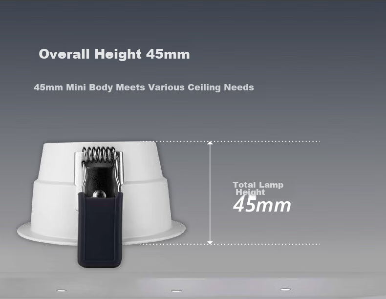 PHILIPS Recessed Living Room Full Metal Anti-Glare Downlight, 7W, 75-78mm, Cool White Light 7