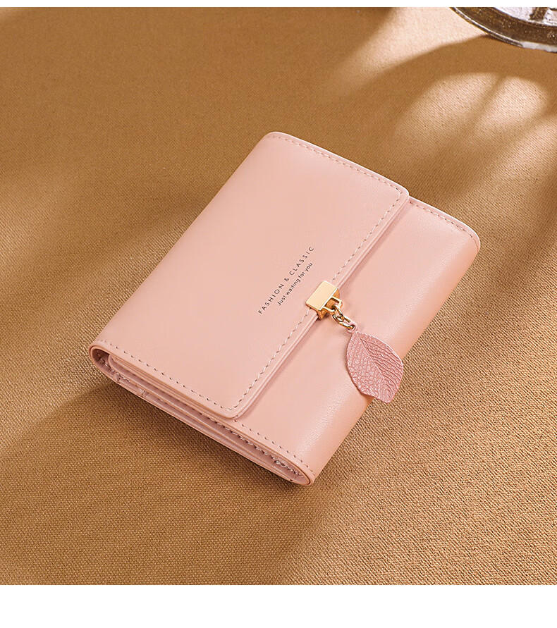 Viney Genuine Leather Women's Short Folding Wallet Multi-Card Holder Luxury Multifunctional Large Capacity Student Coin Purse 17