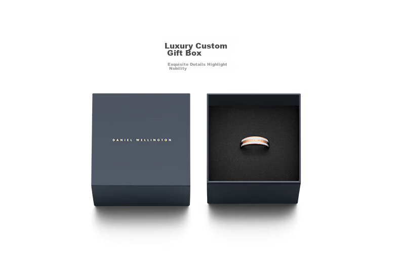 DanielWellington DW Ceramic White Rose Gold Ring for Women, Size 48 Couple Rings DW039 Birthday Gift for Girls 12