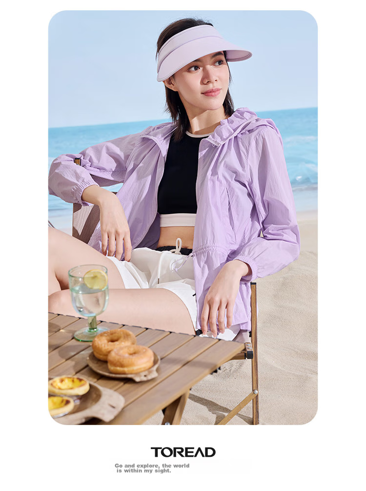 TOREAD Sun Protection Clothing, Spring And Summer Outdoor Couple Lightweight Breathable UPF50+ Skin Coat Sunscreen Jacket 28