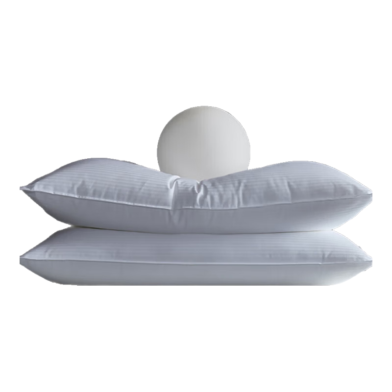 MIDO HOUSE Mingdu Pure Cotton Pillow Core, Hotel Double Pillow Core, Whole Pillow Core, One Pair for Home Use