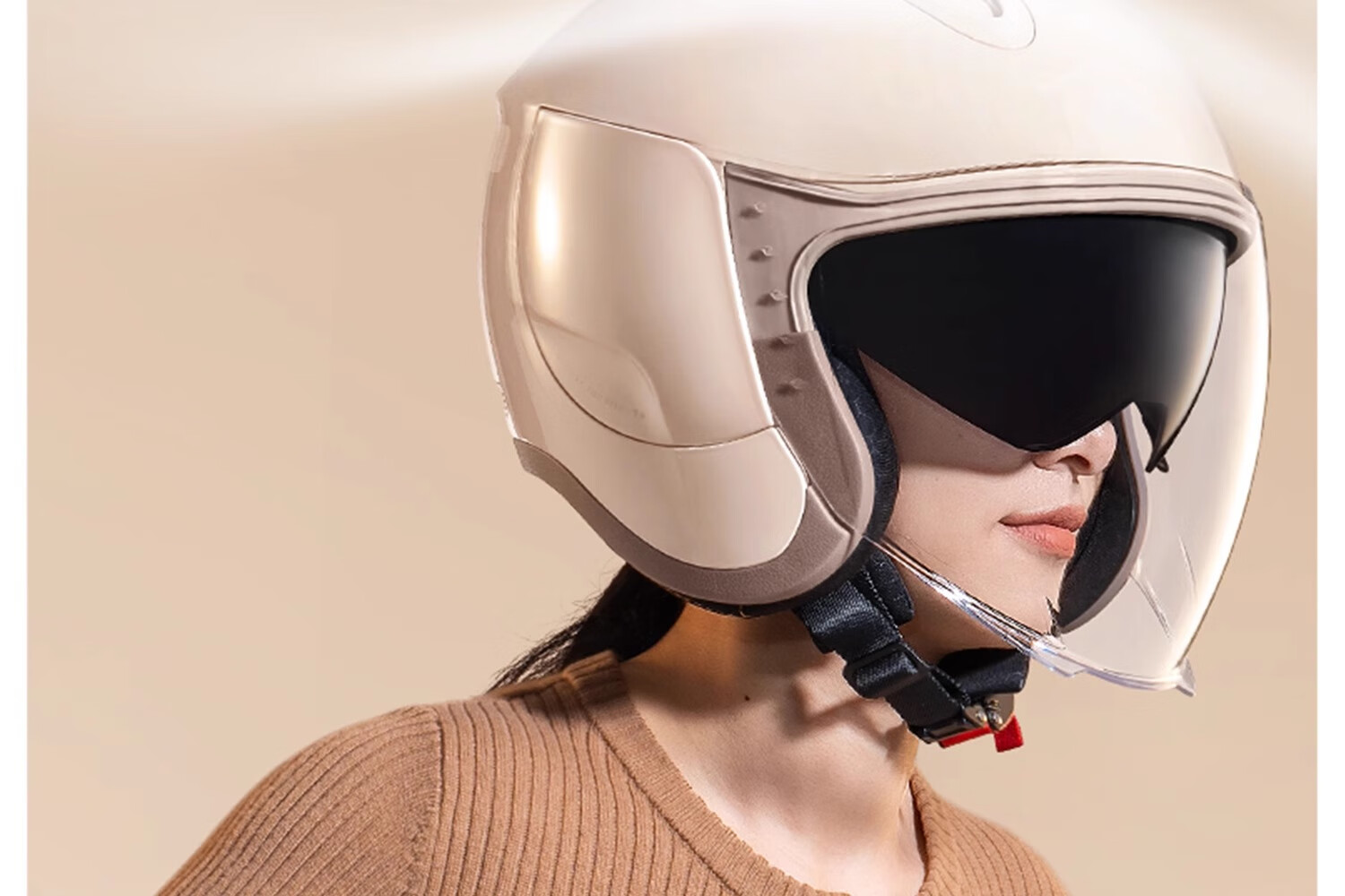 Two Little Bees New National Standard 3C Certified Electric Motorcycle Warm Helmet Class A Unisex Autumn Winter Four Seasons Universal Sun Protection Dual Visor 3/4 Helmet TK18 Removable Liner Safety  35