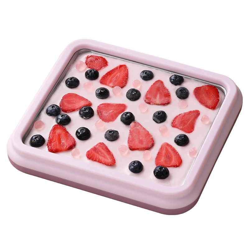 Royalstar Stir-Fried Yogurt Machine Ice Cream Maker Safe Non-Electric Children's Gift Home DIY Stir-Fried Ice Board Ice Maker CBJ06S Purple