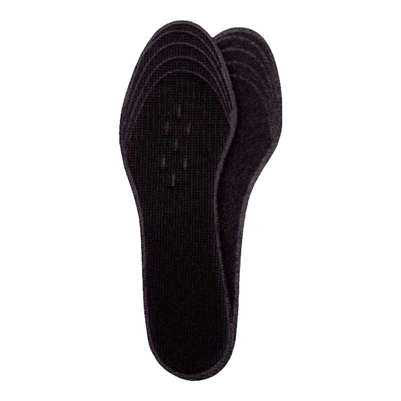 Eleft Activated Carbon Mesh Insoles for Women, Odor-Resistant Breathable Sweat-Absorbing Sports Insoles Ultra-Thin Shock-Absorbing Black Mesh
