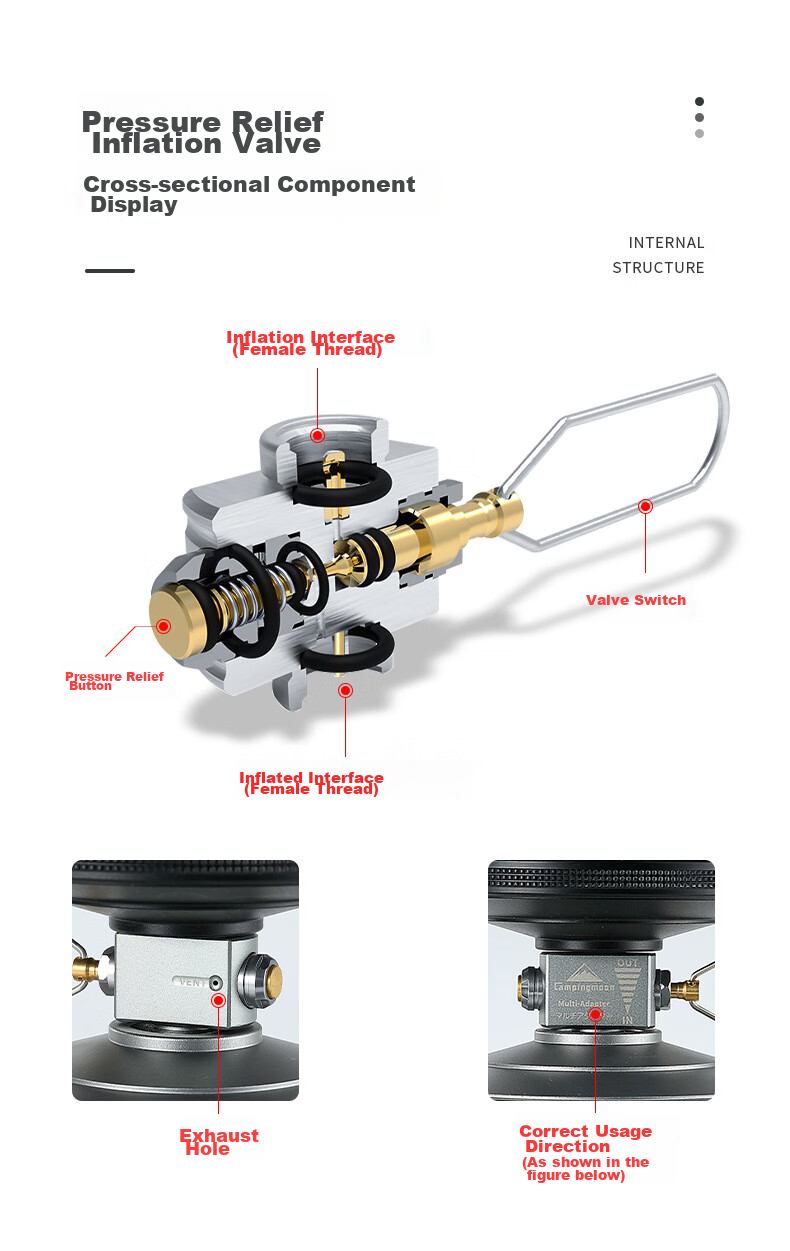 Keman Z10 Gas Cylinder Adapter, Cartridge Stove Adapter, High Mountain Gas Cylinder Adapter, Flat Gas Cylinder Conversion Head, Converter 14