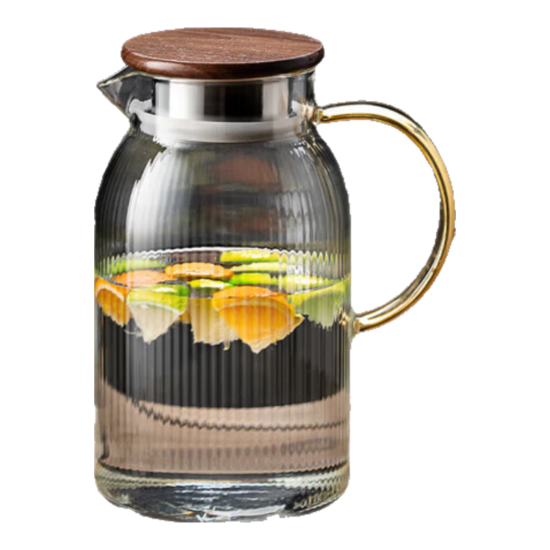 FANKAQI High-Temperature Resistant Borosilicate Glass Water Pitcher with Handle, Large Capacity, Stylish Home Use, Premium Housewarming and Birthday Gift