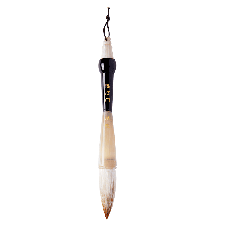Liupinshuyuan Fulinmen Large Brush Pen, Mixed Hair Calligraphy Brush for Writing Spring Festival Couplets, Square Brush for Writing "Fu" Character, Large Size for Beginners And Adults, Professional-Grade Calligraphy And Chinese Painting Creation Brush