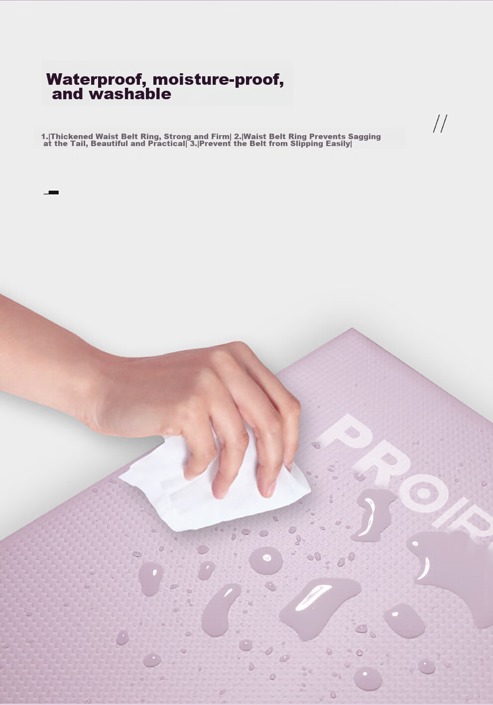 PROIRON Puli'ai Foldable Yoga Mat for Sit-Ups, Thick Nap Mat for Children's Dance Practice And Gymnastics, Purple 7