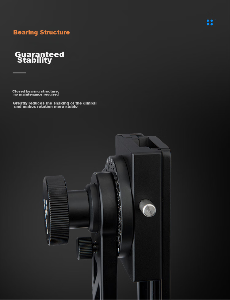 Fotopro WH-40 Digital Camera 720-Degree Professional VR Panoramic Gimbal, Black And Orange 15