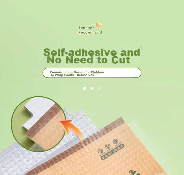 Liupintang Self-Adhesive Notebook Cover, Transparent Frosted A5 Book Cover, 16K Elementary School First And Second Grade Textbook Cover, 32K Grid Arithmetic Book Cover, Basic Training 4