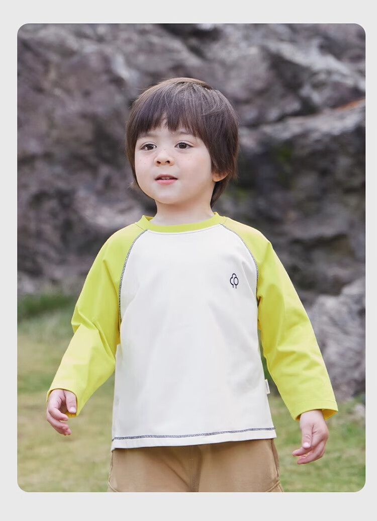 Ciciibear [7A Antibacterial Moisture-Wicking Quick-Dry] Ciciibear Baby Long-Sleeve T-Shirt Spring And Autumn Style Boys Raglan Sleeve Children's Top 6