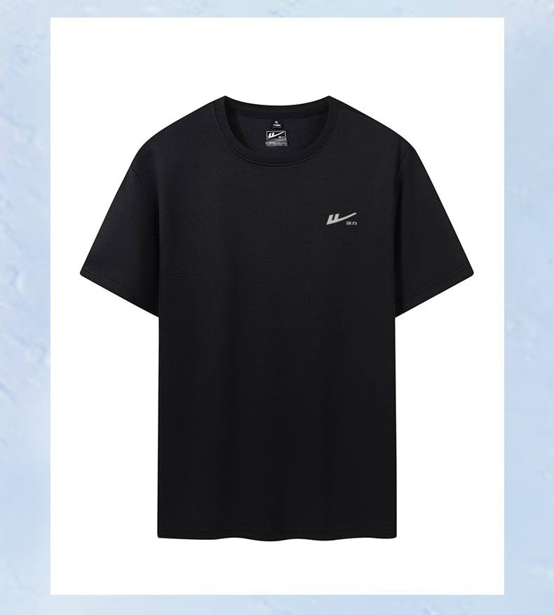 Warrior Short-Sleeve T-Shirt for Men, Summer Round Neck Breathable Undershirt, Sweat-Absorbing Casual Top for Men, Loose-Fitting Menswear 1025 12