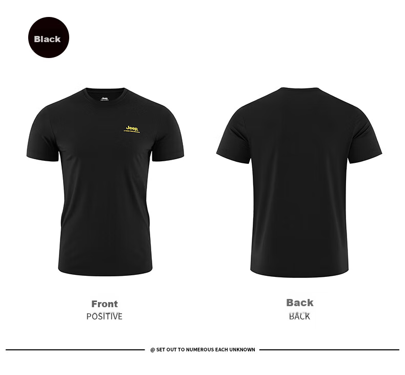 JEEP Men's Short-Sleeve T-Shirt, Sports Outdoor Breathable Quick-Dry Tee, Men's Cool Round Neck Top, 538 Navy Blue XL 30