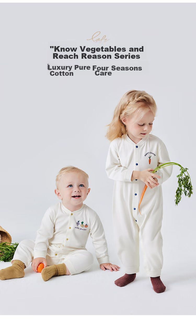 Babylove [Anxinrou] Baby Romper Spring And Autumn Style, Pure Cotton Infant Onesie, Home Wear, Crawling Suit, Long-Sleeve Clothing 2