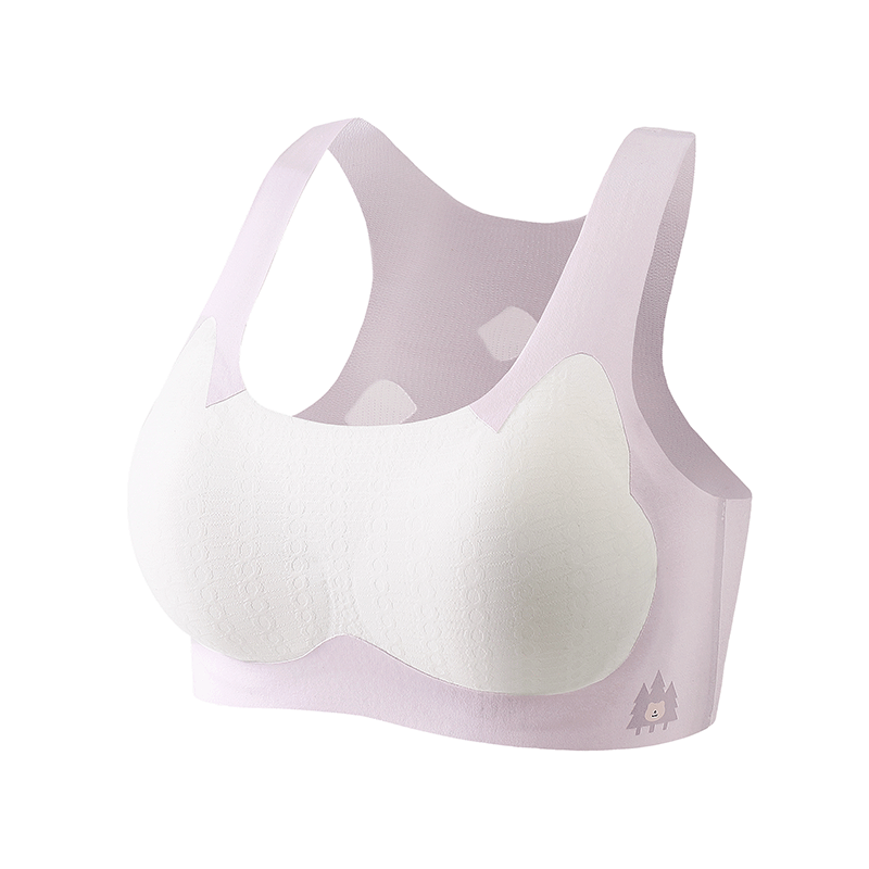 Ailier&ouluola High School Student Underwear, Ages 15 to 18, Middle School Girls' Vest, Three-Stage Developmental Period, Girls' Bra, 6265 Green, Size 85A