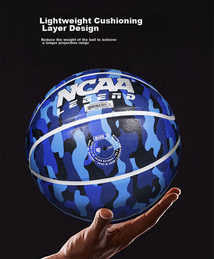 Wilson NCAA Series Camouflage Pattern Campus Indoor And Outdoor Size 7 Basketball Training Wear-Resistant WTB0929ROIB07CN 3