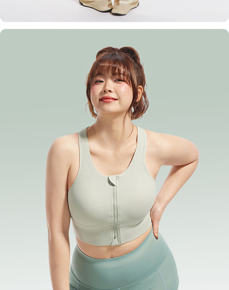 XUEXIMAN Plus Size Sports Bra for Women, High-Impact Shock-Absorbing One-Piece Bra, Yoga Vest for Large Breasts, Fitness Bra for Curvy Wome 14