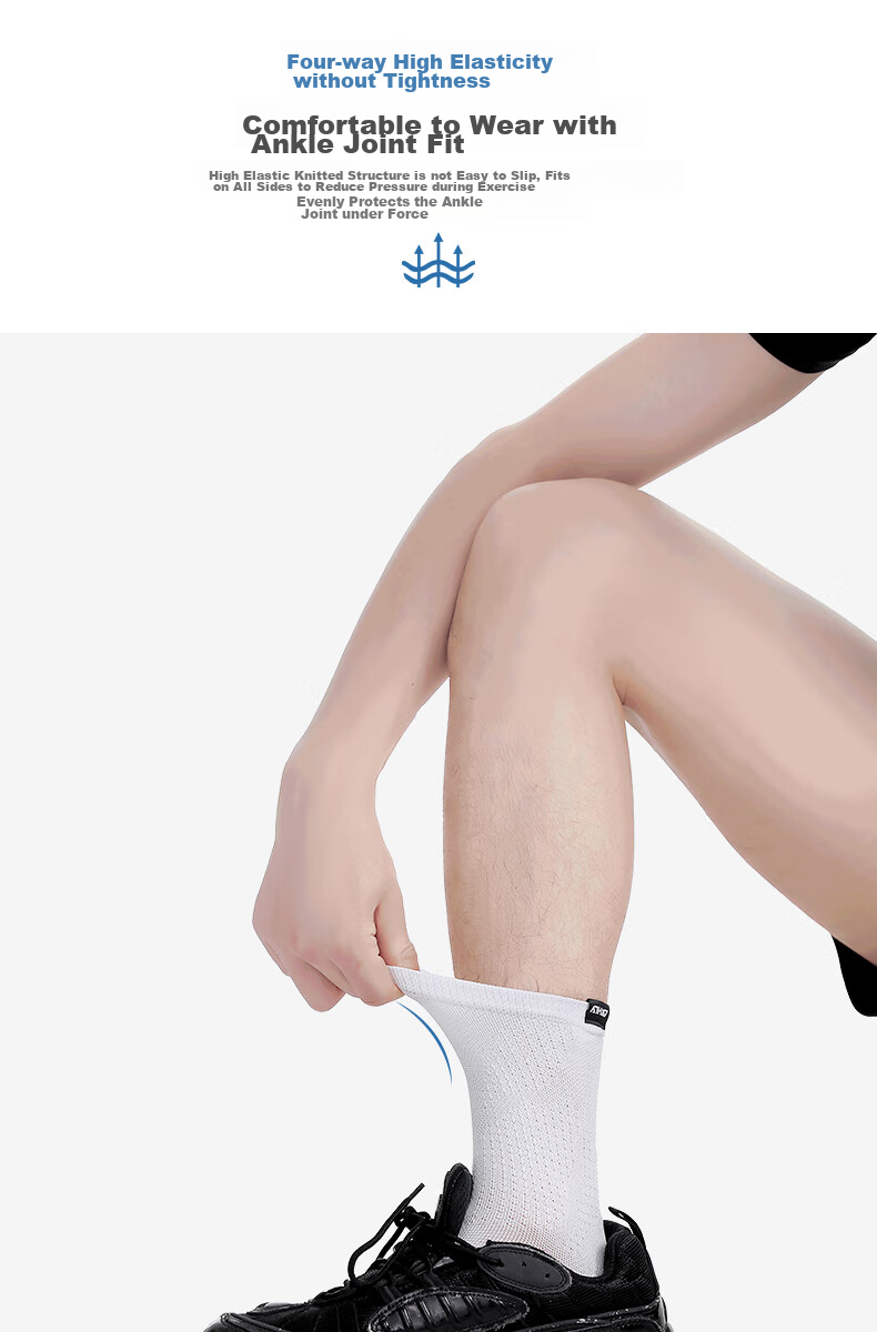 D&M Summer Sports Ankle Brace, Breathable Design, Sprain Protection, Basketball Joint Support, Football Ankle Guard, Lightweight And Thin, Single Piece 9