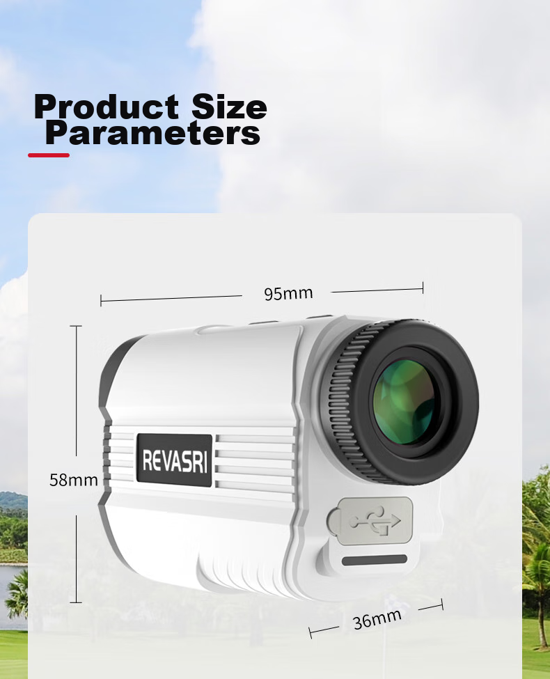 REVASRI Golf Rangefinder Binoculars Handheld Infrared Measuring Device Outdoor High-Precision Electronic Ruler MINI2 12