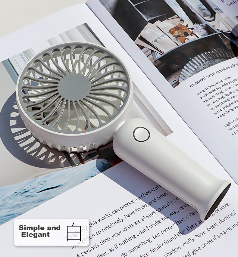KALAIAO [Violent Wind/Ice Compress] Handheld Small Fan Neck Hanging Portable Foldable High-Speed Turbo Semiconductor Cooling Fan Outdoor Dorm Office Desktop FC16 16