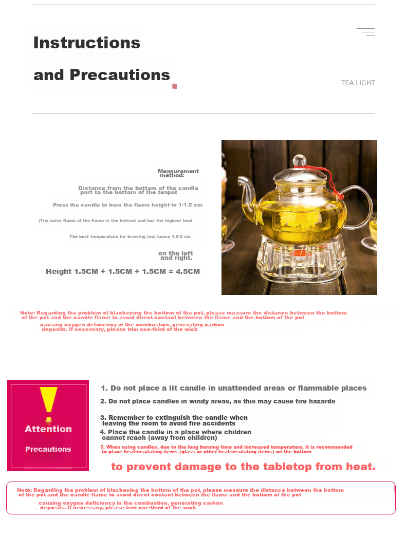 SHUJUHOME Warm Tea Candle Holder Teapot, Restaurant Heating, Smokeless And Odorless, Home Lighting, Emergency Fragrance Candle, 50 Pieces Per Pack 1
