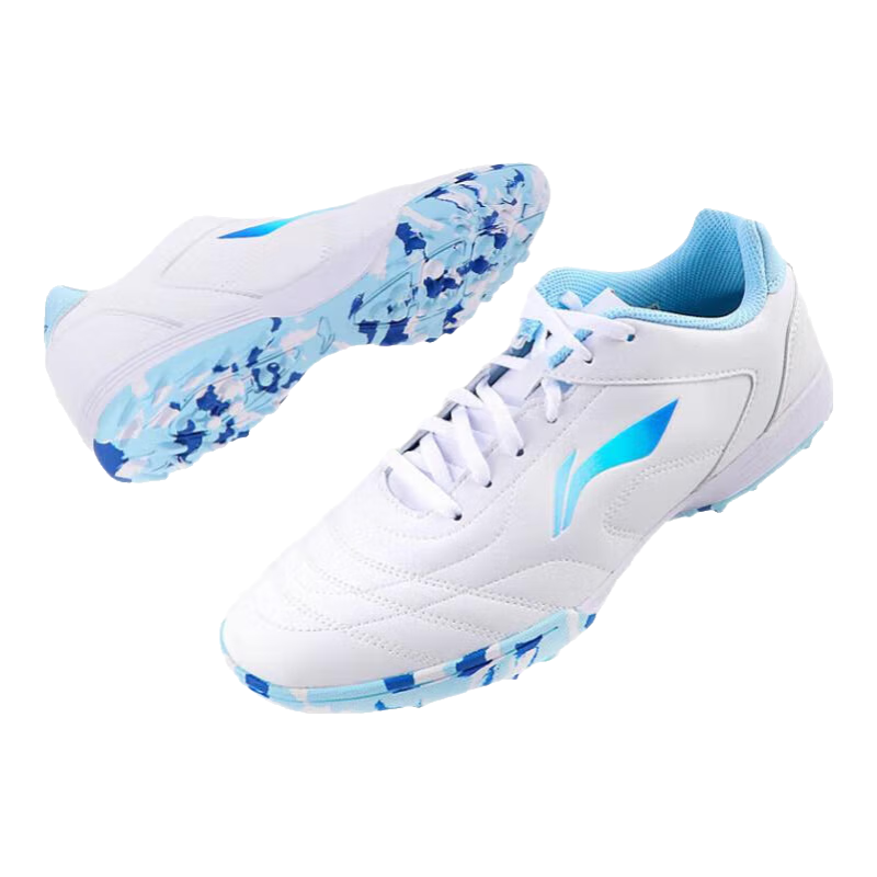 Li-Ning Soccer Shoes TF Turf Cleats for Men, Women, Adults, Children, Teenagers Professional Training Shoes Breathable Cleats for Middle School Exams Summer