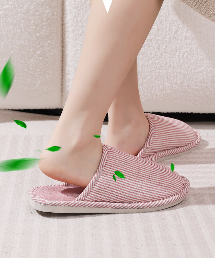 FOOTOPPO Slippers for Men And Women, Non-Slip Comfortable Cloth Slippers, Home Shoes for Couples, Large Size Men's Slippers 4