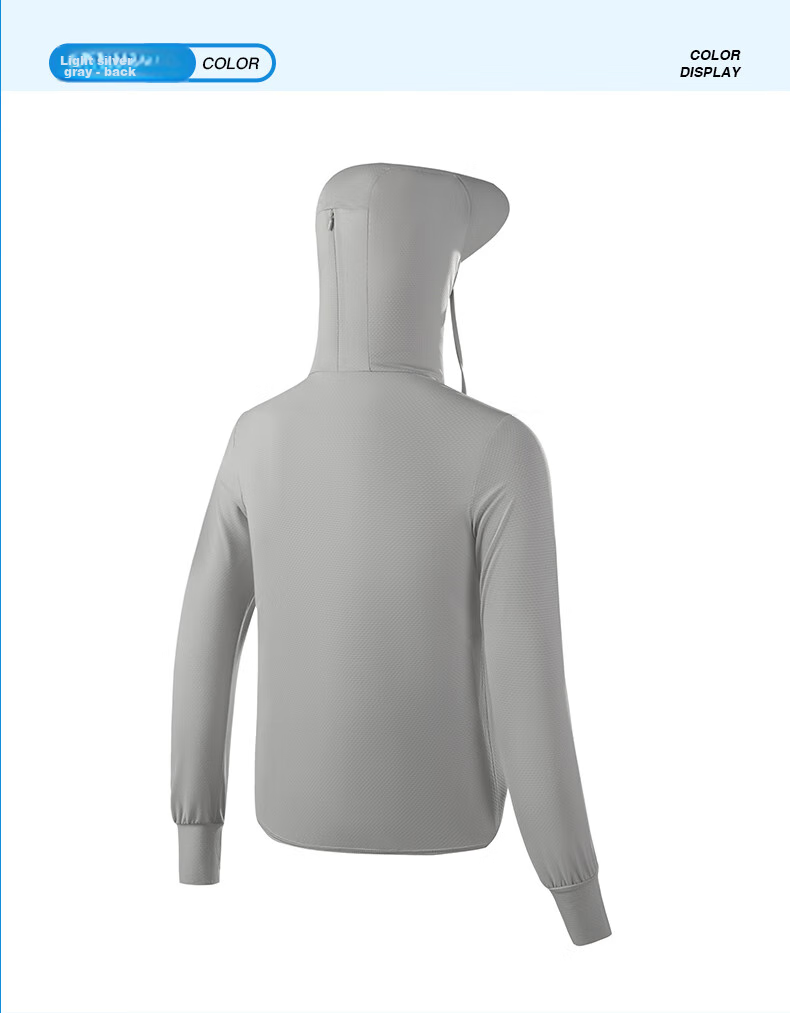 BIKEBROS Women's Sun Protection Clothing, Summer UV Protection UPF50+, Ice Silk Skin-Friendly, Detachable Brim, 4XL 20