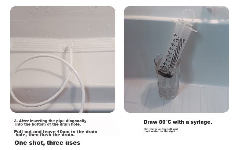 Dipuer Refrigerator Drain Cleaner, Household Water Pipe Cleaning Tool, Cleaning Device, Drainage And Washing Hole Opener, Cleaning And Unclogging Tool 30