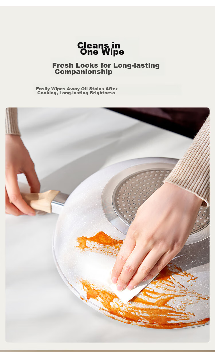 JD Original Cookware Set in Maifanshi Color: Frying Pan, Milk Pan, Wok, Compatible with Induction Cooker And Gas Stove 10